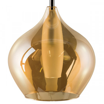 Подвесной светильник Lightstar Pentola 803043, 1xG9x25W, хром, янтарь, металл, стекло - миниатюра 3