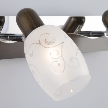 Настенный светильник с регулировкой направления света Eurosvet Andre 60301/2 хром/венге (00000059003), 2xE14x40W - миниатюра 2