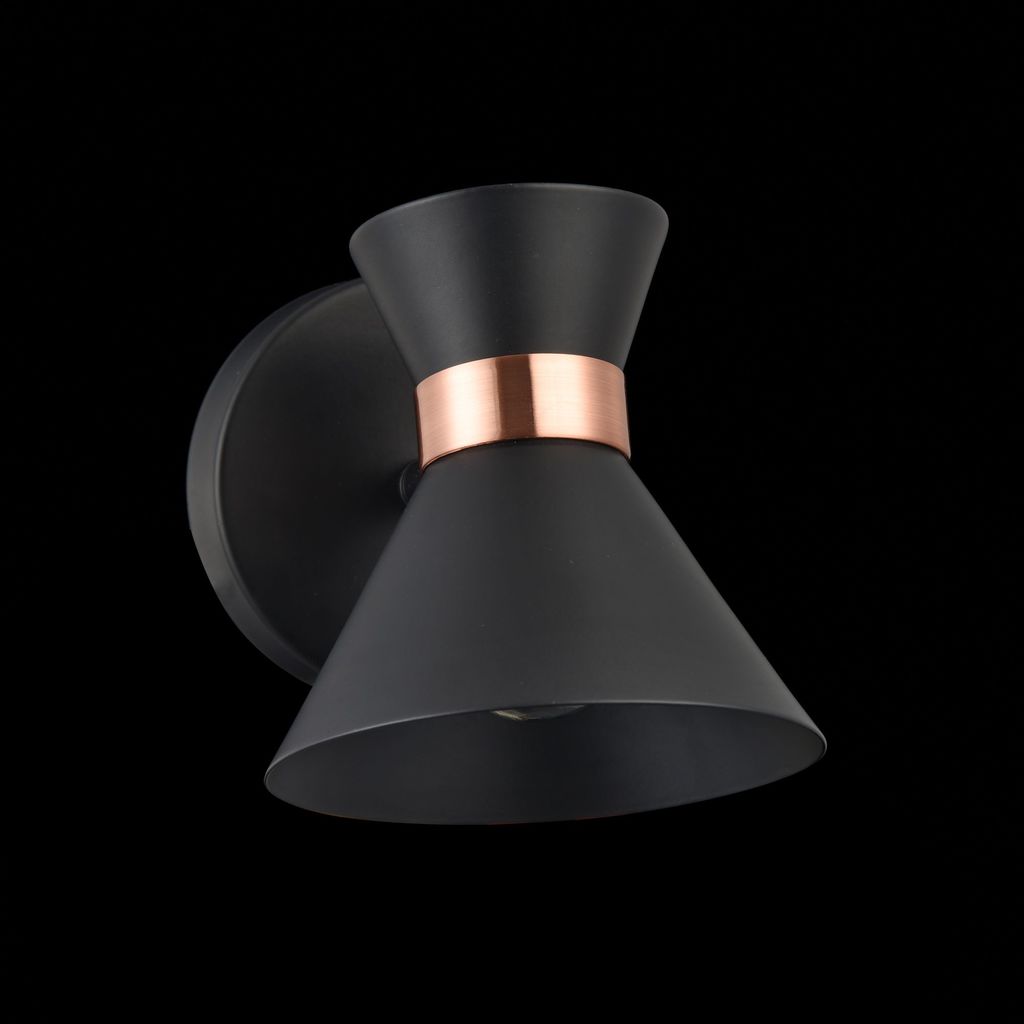 Настенный светильник с регулировкой направления света Freya Izzy FR4273-WL-01-B, 1xE14x40W, черный, медь, металл - фото 4
