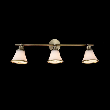 Потолочный светильник с регулировкой направления света Freya Jasinta FR2272-CW-03-BS, 3xE14x40W, бронза, бежевый с бронзой, металл, стекло - фото 4