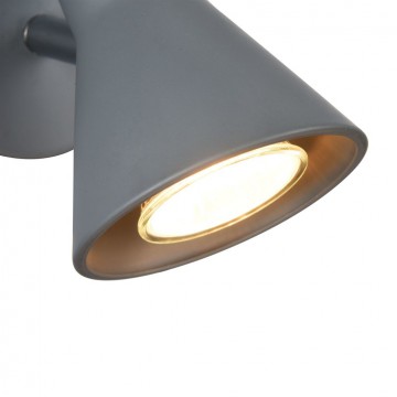 Настенный светильник с регулировкой направления света Freya Claris FR4308-WL-01-GR, 1xGU10x35W, серый, металл - миниатюра 10