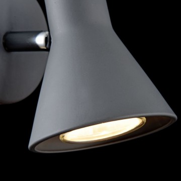 Настенный светильник с регулировкой направления света Freya Claris FR4308-WL-01-GR, 1xGU10x35W, серый, металл - миниатюра 6