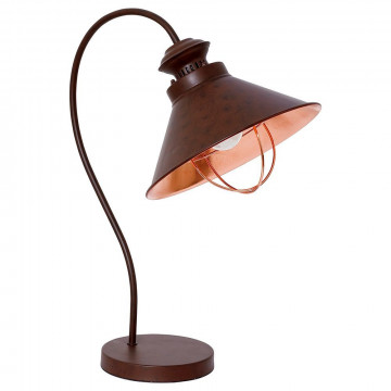 Настольная лампа Nowodvorski Loft 5060, 1xE27x60W, коричневый, коричневый с медью, медь с коричневым, металл