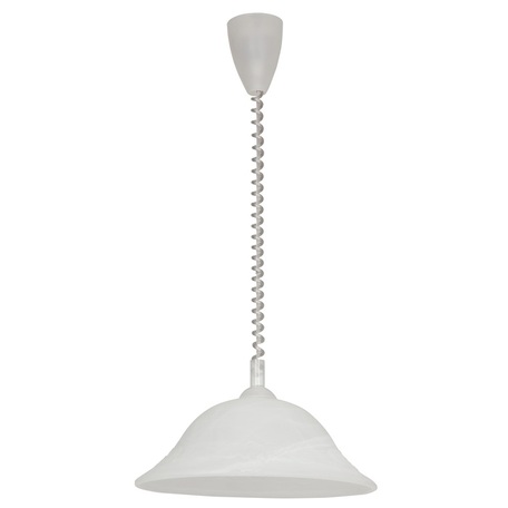 Подвесной светильник Nowodvorski Rosemary 3635, 1xE27x60W, белый, металл с пластиком, стекло - миниатюра 1