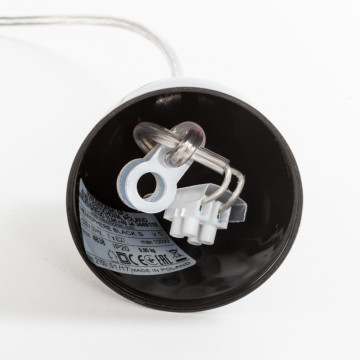 Подвесной светильник Nowodvorski Hemisphere 4838, 1xE27x100W, черный, черный с белым, металл - фото 4