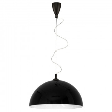 Подвесной светильник Nowodvorski Hemisphere 4843, 1xE27x100W, черный, черный с белым, металл
