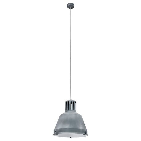 Подвесной светильник Nowodvorski Industrial 5531, 1xE27x60W, серый, металл, металл со стеклом, стекло