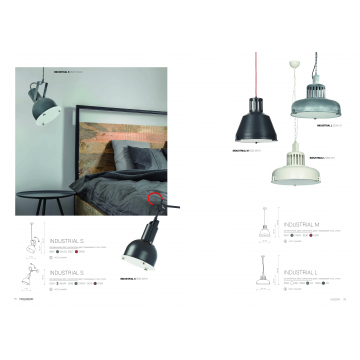Подвесной светильник Nowodvorski Industrial 5533, 3xE27x60W, серый, темно-серый, металл, стекло - миниатюра 2