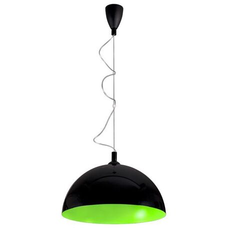 Подвесной светильник Nowodvorski Hemisphere 5766, 1xE27x100W, черный, черный с зеленым, зеленый с черным, металл