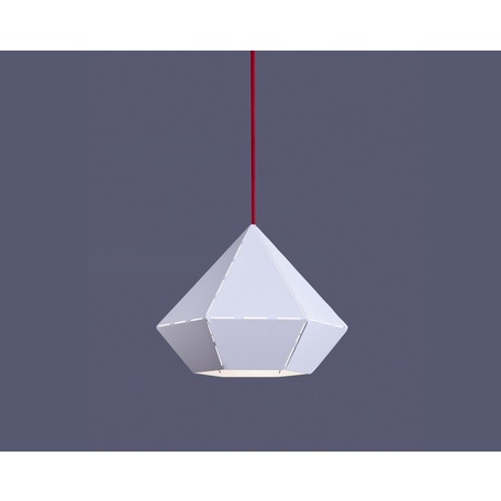 Подвесной светильник Nowodvorski Diamond 6342, 1xE27x60W, белый, красный, металл - миниатюра 1