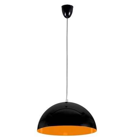 Подвесной светильник Nowodvorski Hemisphere 6372, 1xE27x100W, черный, оранжевый, металл - миниатюра 1