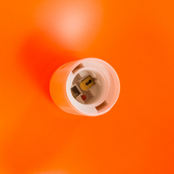 Подвесной светильник Nowodvorski Hemisphere 6374, 1xE27x100W, белый, белый с оранжевым, оранжевый с белым, металл - миниатюра 3