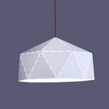 Подвесной светильник Nowodvorski Diamond 6617, 1xE27x100W, белый, красный, металл - миниатюра 2