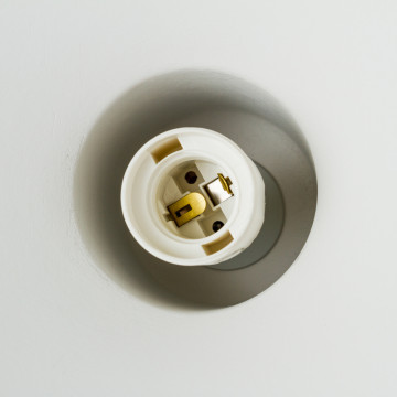 Подвесной светильник Nowodvorski Gypsum 6858, 1xE27x60W, белый, под покраску, металл, гипс - миниатюра 3