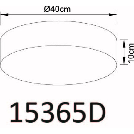 Схема с размерами Globo 15365D