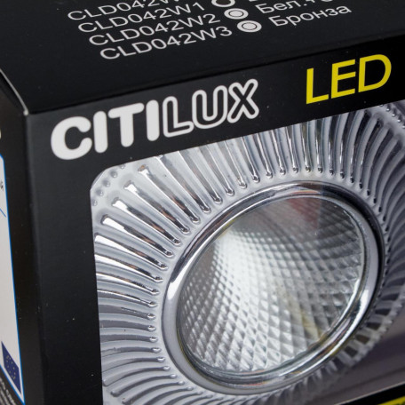 Встраиваемый светодиодный светильник Citilux Дзета CLD042W1, LED 7W 3000K 550lm - миниатюра 4
