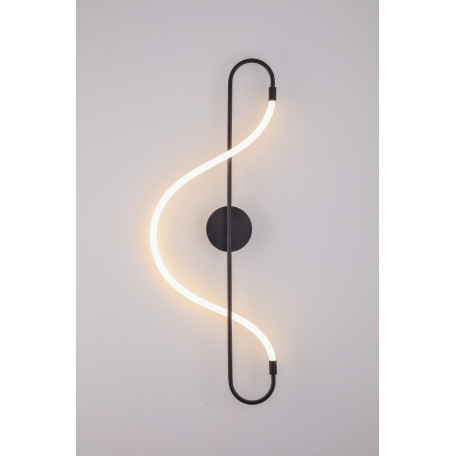 Настенный светодиодный светильник Arte Lamp Klimt A2850AP-13BK, LED 13W 3000K 1430lm CRI≥80 - миниатюра 1