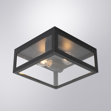 Настенный светильник Arte Lamp Belfast A4569PF-2BK, IP44, 2xE27x60W - миниатюра 3