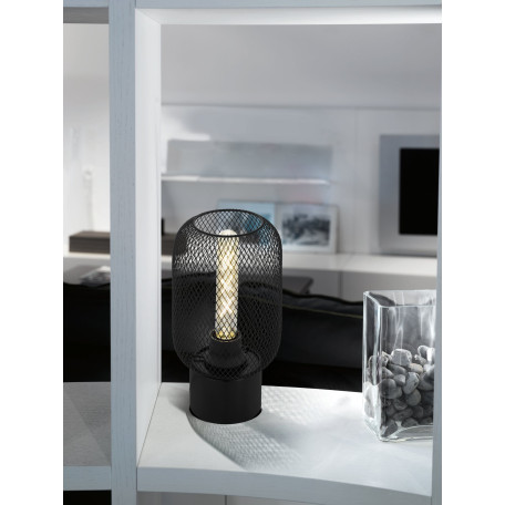 Настольная лампа Eglo Trend & Vintage Loft Wrington 43096, 1xE27x60W, черный, металл - миниатюра 2