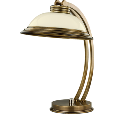 Настольная лампа Kutek Forum FOR-LG-1(P), 1xE27x60W, бронза, белый, металл, стекло - миниатюра 1