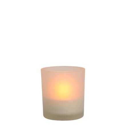 Настольная светодиодная лампа Lucide Candle 14500/01/67, LED 1W, 1600K (теплый), белый, стекло - миниатюра 1
