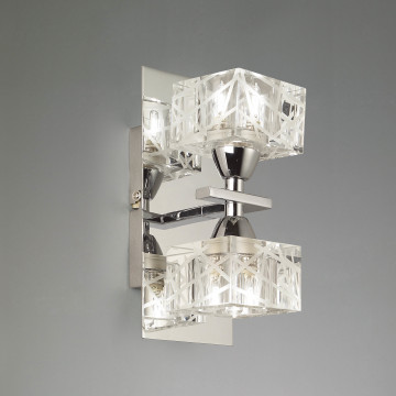 Бра Mantra Zen 1425, хром, прозрачный, металл, стекло - миниатюра 2