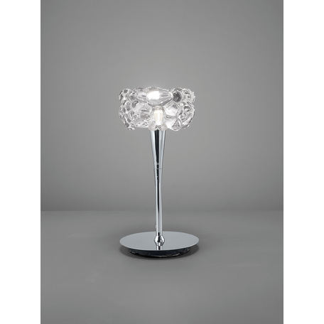 Настольная лампа Mantra O2 3928, 1xG9x5W, хром, прозрачный, металл, стекло - миниатюра 1