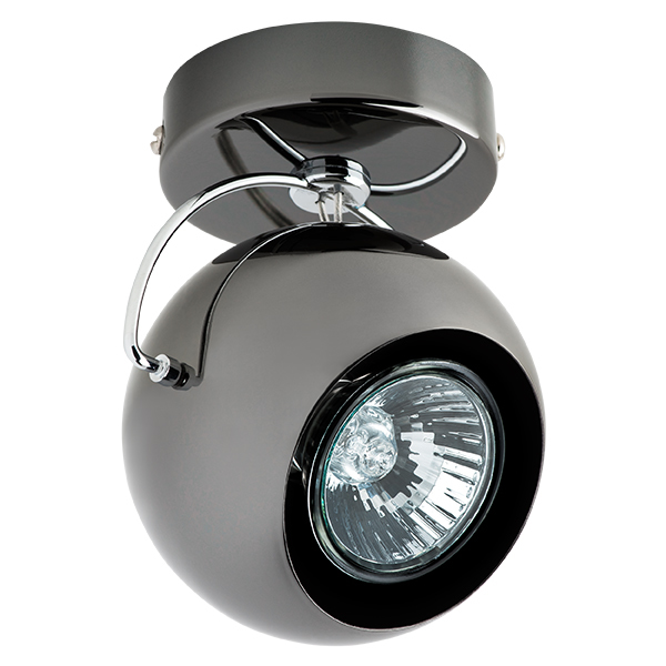 Потолочный светильник с регулировкой направления света Lightstar Fabi 110588, 1xGU10x50W, черный, металл - фото 1