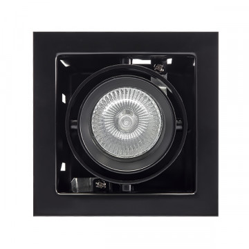Встраиваемый светильник Lightstar Cardano 214018, 1xGU5.3x50W, черный, металл