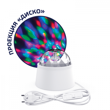 Настольная светодиодная лампа-ночник Gauss DIY0021, LED 3W RGB, белый, прозрачный, пластик - миниатюра 3