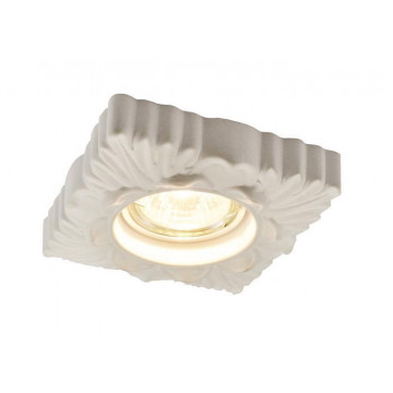 Встраиваемый светильник Arte Lamp Alloro A5248PL-1WH, 1xGU10x50W, белый, керамика - миниатюра 1