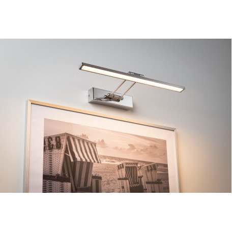 Настенный светодиодный светильник для подсветки картин Paulmann Galeria LED Beam fifty 99889, LED 7W, хром, металл - миниатюра 2