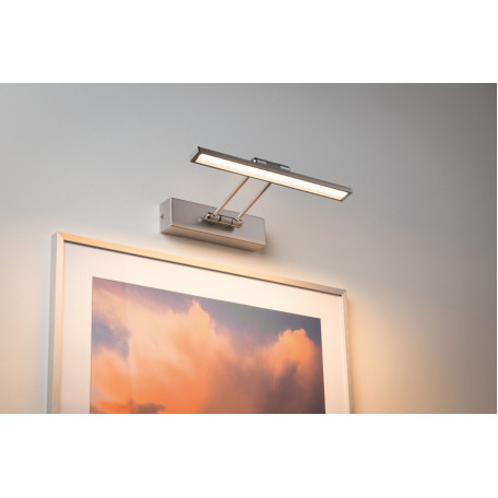 Настенный светодиодный светильник для подсветки картин Paulmann Galeria LED Beam thirty 99894, LED 5W, никель, металл - миниатюра 2