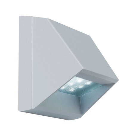 Встраиваемый настенный светодиодный светильник Paulmann Wall LED 99817, IP44, LED 1,5W, серый, металл