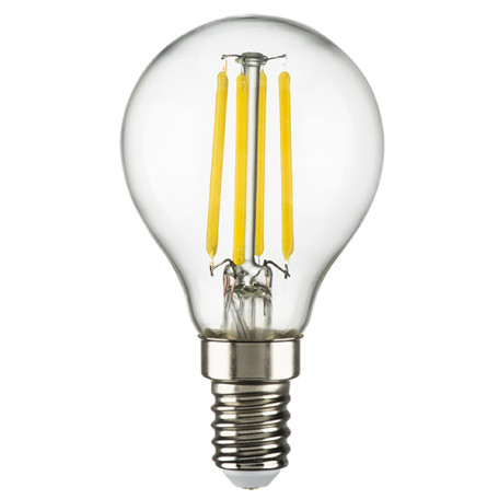 Филаментная светодиодная лампа Lightstar LED 933802 G50 E14 6W, 3000K (теплый) 220V, гарантия 1 год