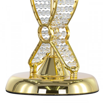 Настольная лампа Lightstar Osgona Riccio 705912, 1xE14x40W, золотой с прозрачным, золотой, золотой с белым, металл с хрусталем, пластик - миниатюра 4