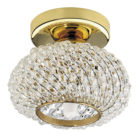 Потолочный светильник Lightstar Monile Top 160302, 1xG9x40W, золото, прозрачный, металл, стекло