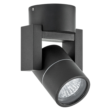 Светильник с регулировкой направления света Lightstar Illumo L1 051047, IP65, 1xGU10x50W, черный, металл