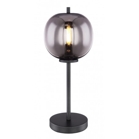 Настольная лампа Globo Blacky 15345T, 1xE14x40W, черный, дымчатый, металл, стекло