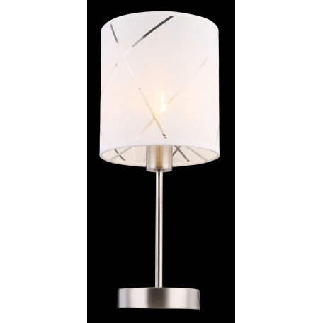 Настольная лампа Globo Nemmo 15430T, 1xE14x25W, никель, белый, металл, текстиль - миниатюра 10