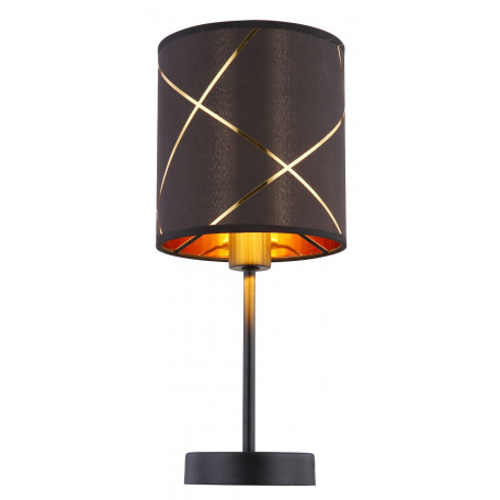 Настольная лампа Globo Bemmo 15431T, 1xE14x25W, черный, черный с золотом, металл, текстиль - миниатюра 6