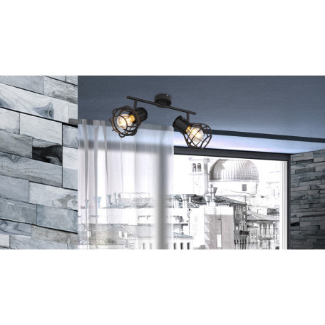 Потолочный светильник с регулировкой направления света Globo Clastra 15388-2, 2xE27x40W - миниатюра 9