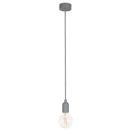 Подвесной светильник Nowodvorski Silicone 6398, 1xE27x60W, серый, пластик
