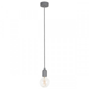 Подвесной светильник Nowodvorski Silicone 6398, 1xE27x60W, серый, пластик - миниатюра 2