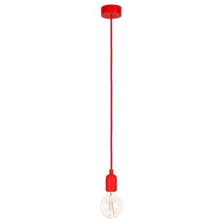 Подвесной светильник Nowodvorski Silicone 6401, 1xE27x60W, красный, пластик