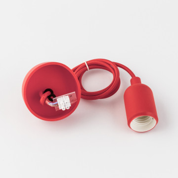 Подвесной светильник Nowodvorski Silicone 6401, 1xE27x60W, красный, пластик - миниатюра 5