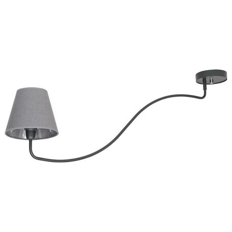 Потолочный светильник Nowodvorski Swivel 6550, 1xE14x40W, серый, металл, текстиль - миниатюра 1