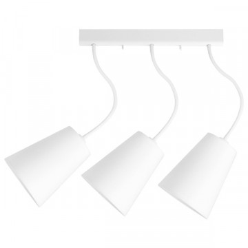 Потолочный светильник с регулировкой направления света Nowodvorski Flex Shade 9763, 3xE27x60W, белый, металл, текстиль - миниатюра 2
