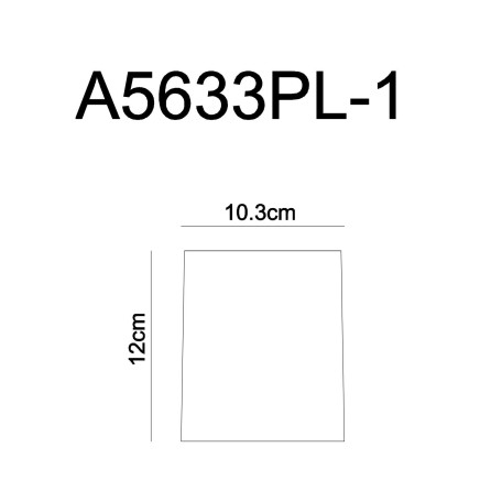 Схема с размерами Arte Lamp Instyle A5633PL-1BK