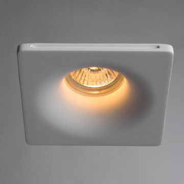 Встраиваемый светильник Arte Lamp Instyle Invisible A9110PL-1WH, 1xGU10x35W, белый, под покраску, гипс - фото 2